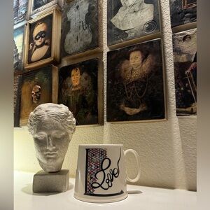 Anthropologie x  Florence Balducci‎ Love Large Coffee Mug Monogram Letter L